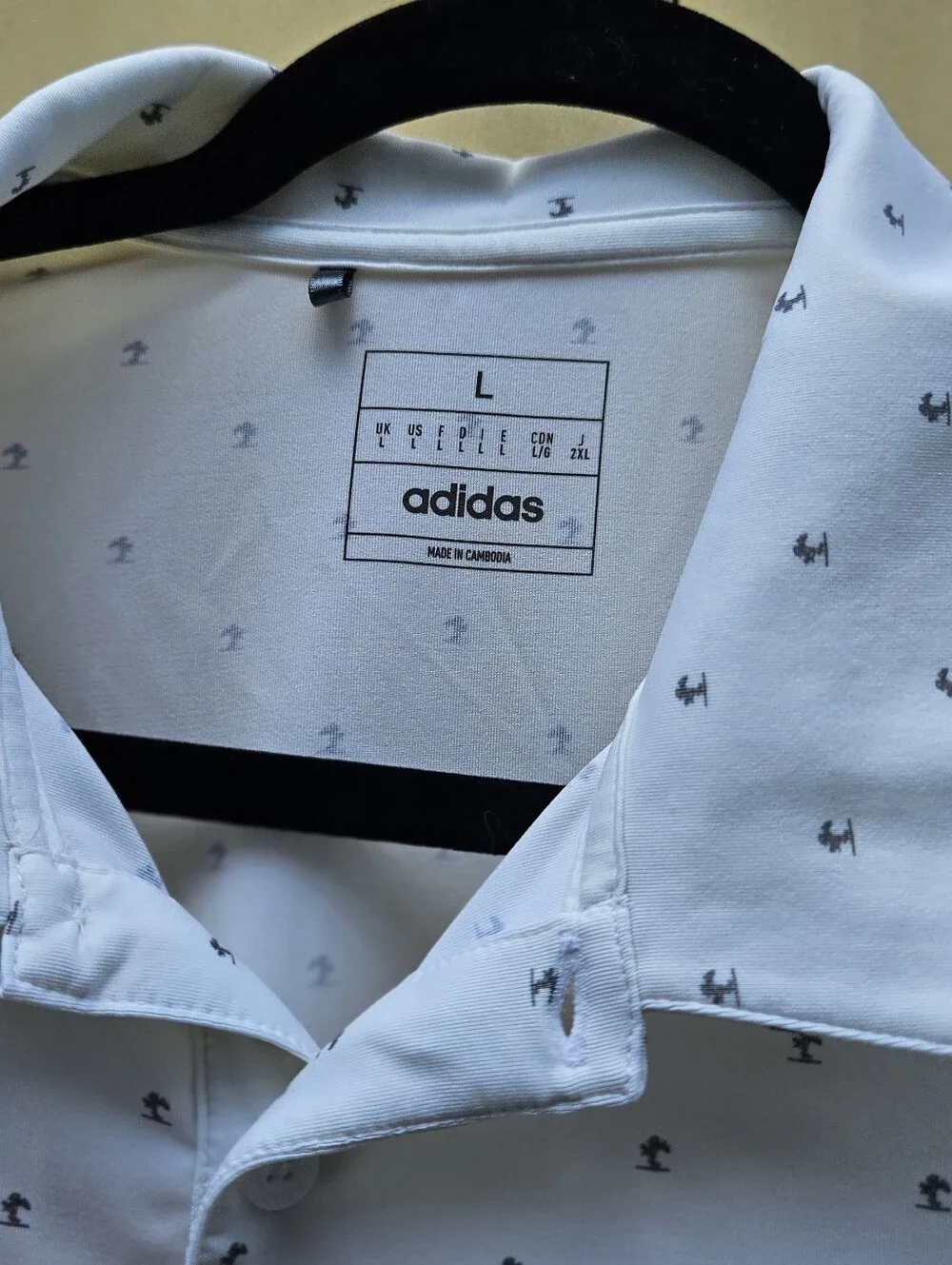 Adidas Goft Polo Size Large